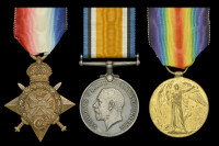 Three: Private S. F. Alden, Royal Welsh Fusiliers, who was killed in action during the Battle of the Somme on 3...