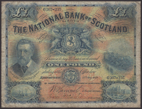 National Bank of Scotland Limited, £1, 15 May 1912, serial number G267-235, Samuel and one other manuscript...