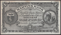 Martins Bank Limited, £1, 1 October 1938, serial number 150644, Furniss signature, a solid good very fine, scarce...