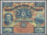 National Bank of Scotland Limited, £1, 1 October 1915, serial number H560-374, Samuel and one other manuscript...