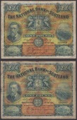 National Bank of Scotland Limited, £1, 15 May 1918 and 15 May 1919, serial numbers K415-603 and L183-945, Samuel...