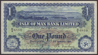 Isle of Man Bank Limited, £1, 5 January 1956, serial number D/4 6810, Cashin and Quirk signatures, pressed very...