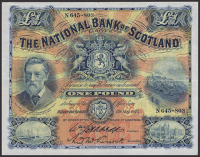 National Bank of Scotland Limited, £1, 15 May 1925, serial number N645-803, Samuel and McKissock signatures,...
