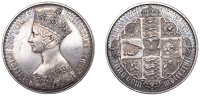 Victoria (1837-1901), Proof ‘Gothic’ Crown, 1847, n over inverted n in unita, edge plain, 27.78g/12h (L & S 58...