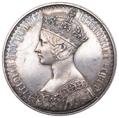 Victoria (1837-1901), Proof ‘Gothic’ Crown, 1847, n over inverted n in unita, edge plain, struck in very high...