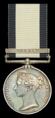 Naval General Service 1793-1840, 1 clasp, Syria (Chas. Sainsbury.) a few light edge bruises, otherwise nearly very...