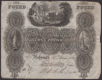 Arbroath Banking Company, £1, 24 November 1840, serial number 80/1, two manuscript signatures, two PAID stamps on...