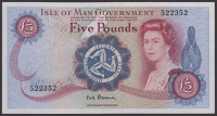 Isle of Man Government, P.H.G. Stallard, £5, ND (1972), serial number 522352, uncirculated
IOMPM M510, Pick 30a	...