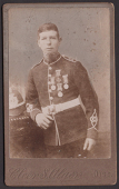 Carte de Visite studio portrait photographs (2) of Corporal William Norman, V.C., and Major William Mourdant Marsh...