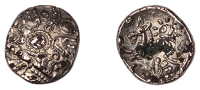 British Iron Age, BELGAE, Uninscribed issues, a contemporary fourrée gold Quarter Stater, Winchester Sun and Moons...