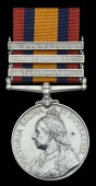 Queen’s South Africa 1899-1902, 3 clasps, Talana [not entitled], Orange Free State, Transvaal (2393 Pte. M. Walsh,...