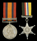 Pair: Sergeant W. J. Donohoe, Cape Police

Queen’s South Africa 1899-1902, 1 clasp, Defence of Kimberley (20...