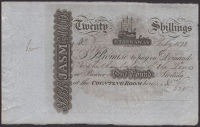 J Stewart Mackenzie, Stornaway (Stornoway), unissued £1, 1 February 1823, serial number 6/320, with counterfoil,...