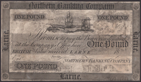 Northern Banking Company, proof £1, Larne, 18- (1825-50), without serial number or signature, heavily scuffed,...