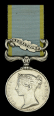 Crimea 1854-56, 1 clasp, Sebastopol (John Graves 13th Light Dragoons) depot impressed naming, contact marks, good...