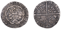 Henry VI (Restored, 1470-1471), Groat, London, mm. Restoration cross on obv., short cross fitchee on rev., reads...