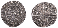 Edward IV (First reign, 1461-1470), Light coinage, Groat, London, class VIII, mm. crown on obv., sun on rev.,...