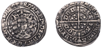 Edward IV (First reign, 1461-1470), Light coinage, Groat, class Vd, London, mm. rose, quatrefoils by neck, no fleur...