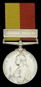 The rare East and Central Africa medal awarded to the Reverend M. J. Hall, Church Missionary Society, Uganda, who...