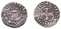 Henry III (1216-1272), Short Cross coinage, Penny, class VIIa, Bury St Edmunds, Willelm, willelm on sant, xxxg/xxh...