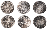 Edward I, Pennies (3), all London, class 1c, reversed ns, 1.25g/3h, class 3d, 1.40g/9h; class 4a, 1.41g/5h (SCBI...