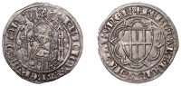 Germany, Cologne, Friedrich von Saarwerden (1370-1414), Weisspfennig, Bonn, St Peter standing facing, shield below,...
