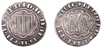 Italy, SICILY, Frederick III (1296-1337), Pierreale, eagle, rev. shield, three crosses around, 3.31g/5h (Spahr 5;...