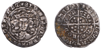Edward IV (First reign, 1461-1470), Light coinage, Groat, London, class VI, mm. sun, quatrefoils by neck, fleur on...