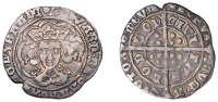 Edward IV (First reign, 1461-1470), Light coinage, Groat, London, class VI, mm. sun, quatrefoils by neck, fleur on...