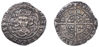 Edward IV (First reign, 1461-1470), Light coinage, Groat, London, class VII, mm. crown, quatrefoils by neck, fleur...