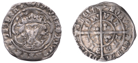 Edward IV (First reign, 1461-1470), Light coinage, Groat, Bristol, class VII, mm. crown, quatrefoils by neck, fleurs...