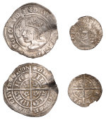 Scotland, David II, Second coinage, Groat, class B, Edinburgh, mm. cross fourchy, mullet at end of obv. legend,...