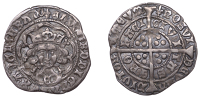 Edward IV (First reign, 1461-1470), Light coinage, Groat, York, class VII, mm. lis, quatrefoils by neck, fleurs on...
