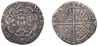 Edward IV (First reign, 1461-1470), Light coinage, Groat, York, class VII, mm. lis, quatrefoils by neck, fleurs on...