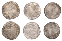 Elizabeth I, Shillings (3), Second issue (2), mm. cross-crosslet, 5.73g/9h, mm. martlet, 6.01g/10h, both bust 3C;...