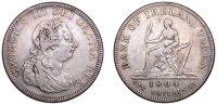 Ireland, George III, Bank of Ireland, Six Shillings, 1804, laureate bust right, top leaf to centre of e in dei, c.h....