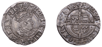Henry VIII (1509-1547), Second coinage, Halfgroat, Canterbury, Abp Cranmer, mm. catherine wheel, tc by shield,...