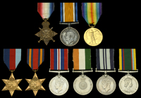Family Group:

Three: Acting Bombardier F. C. Lane, Royal Field Artillery
1914-15 Star (L-21036 Gnr: F. C. Lane....