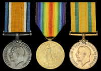 Three: Driver E. V. Collett, Royal Field Artillery

British War and Victory Medals (680182 Dvr. E. Collett. R.A.);...