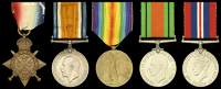 Five: Acting Warrant Officer Class II A. L. Redman, Royal Engineers, late Northumberland Fusiliers, who was wounded...