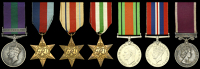 Seven: Warrant Officer Class II M. Carr, Royal Artillery, late East Yorkshire Regiment, who was wounded in action...