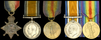 Three: Able Seaman F. Lang, Royal Navy, who fought at Jutland as part of the 1st Battle Squadron
1914-15 Star...