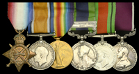 Six: Private R. J. Smart, Royal Sussex Regiment

1914-15 Star (L-9161 Pte. R. J. Smart. R. Suss: R.); British War...