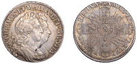 William and Mary (1688-1694), Halfcrown, 1692, edge qvarto (ESC 853; S 3436). Better than very fine, clear...
