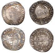 Elizabeth I (1558-1603), Third issue, Sixpences (2), both 1567, mm. coronet, bust 4B, 2.85g/9h, 2.81g/9h (BCW...