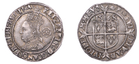 Elizabeth I (1558-1603), Third issue, Threepence, 1568/7 [8 inverted], mm. coronet, bust 4D, reads ang fr et hi,...