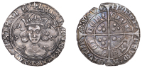 Henry VI (First reign, 1422-1461), Pinecone-Mascle issue, Groat, London, mm. crosses IIIa/V, pinecone after posvi...