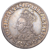Elizabeth I (1558-1603), Milled coinage, Shilling, small size, bust A, decorated dress, mm. star, 29mm, 6.30g/6h...