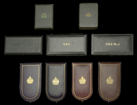 Cases of Issue (9): The Most Excellent Order of the British Empire, O.B.E. (2), (Military) Officer’s 2nd type;...