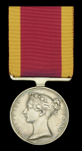 China 1842 (Owen Reilly, 18th R. Irish Reg. Infantry.) original suspension, naming rubbed in weak attempt to erase...